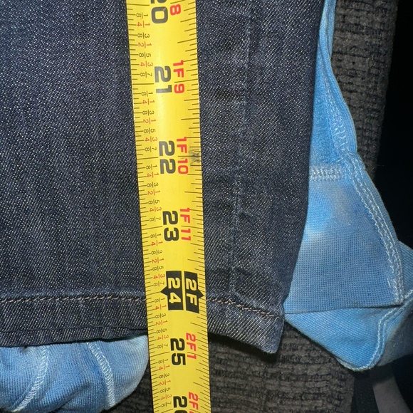 Level 99 Anthropologie Dark Blue Denim /Jean Pencil Skirt ~ Sz 28 - Picture 4 of 5